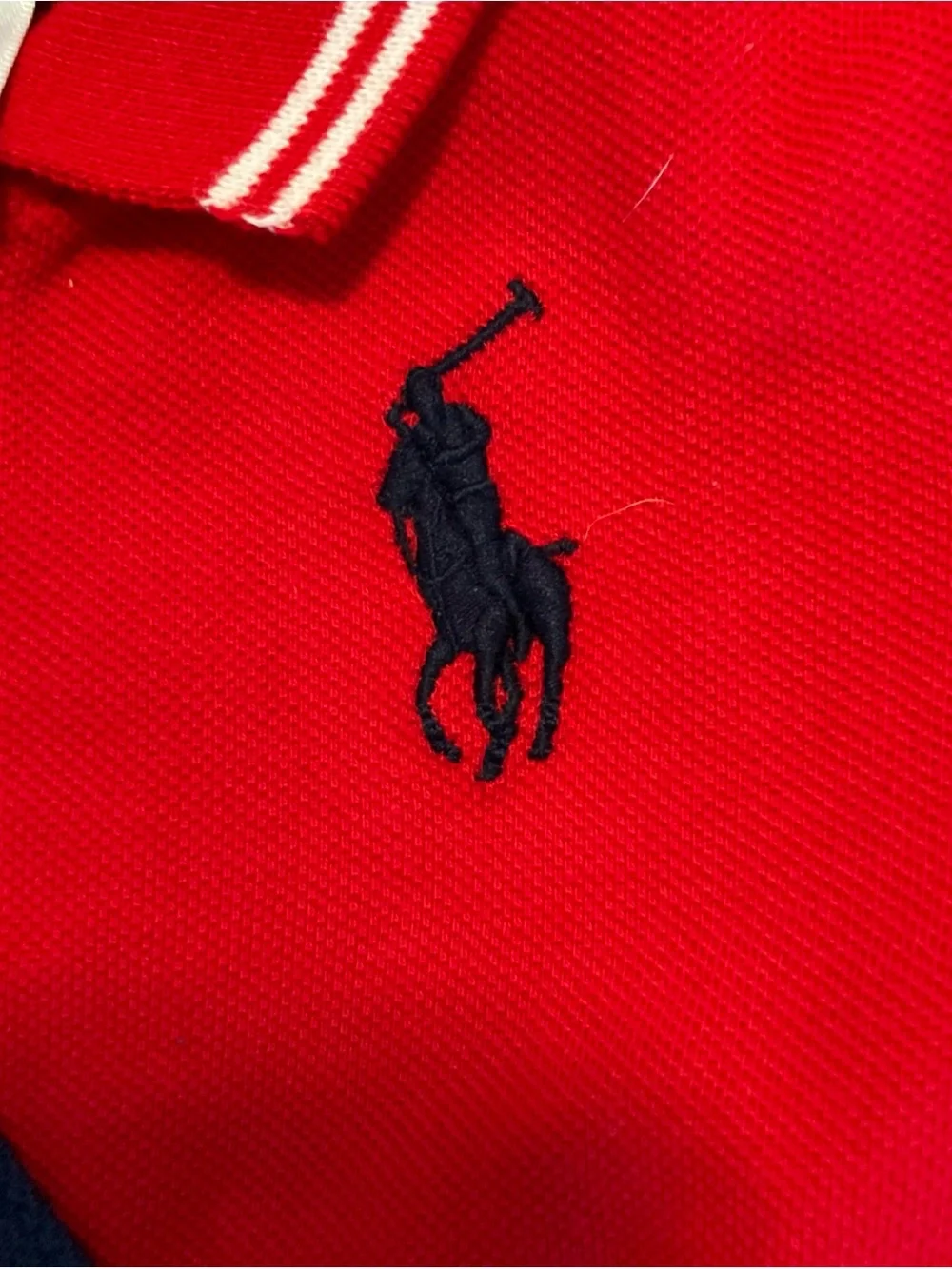 Ralph Lauren Polo Big Pony USA Flag Patch Baby Size 6 Months
